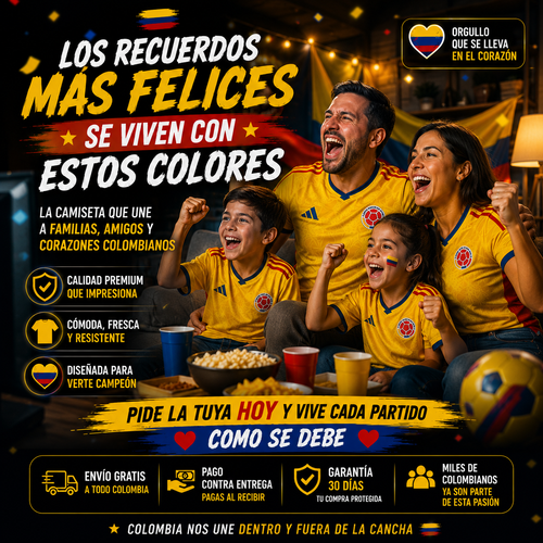 Camiseta Selección Colombia 2025/2026 - Versión Jugador Prémium (Réplica 1:1) 🇨🇴